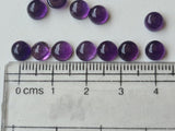8-10mm Amethyst Cabochon, Amethyst Round Plain Cabochons For Jewelry
