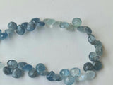 6-7mm Moss Aquamarine Faceted Heart Beads, Natural Moss Aquamarine Heart Briolettes for Necklace & Jewelry (10Pcs TO 20Pcs) - PAG27