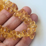 6x9 mm Citrine Faceted Tear Drop Beads, Citrine Drop Briolettes, Citrine Drop