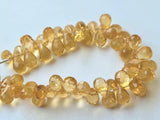 4x7 mm-7x11 mm Citrine Faceted Tear Drop Beads, Citrine Briolettes For Jewelry
