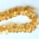 4x7 mm-7x11 mm Citrine Faceted Tear Drop Beads, Citrine Briolettes For Jewelry