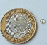 Rose Cut Diamond, 3.1mm Single Loose Natural Light Yellow Round Rose Cut Diamond Cabochon For Ring - PDD947