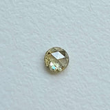 Natural Light Yellow Round Rose Cut Diamond For Ring, 2.9mm Single Loose Rose Cut Diamond Cabochon - PDD967