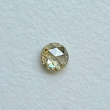 Rose Cut Diamond, Natural Light Yellow Round Rose Cut Diamond For Ring, Single Loose 2.7mm Cabochon - PDD945