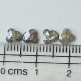 Salt And Pepper Mickey Mouse Ears Head Polished Diamond, Loose Fancy Faceted Diamond Charm Gift, Statement Jewelry, 1 Piece Pendant - PDD901