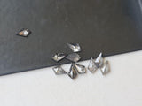Salt And Pepper Diamond Kite Cut, 5x3mm Fancy Kite Diamond Cabochon For Engagement Ring & Wedding Ring Gifts For Her - PDD904