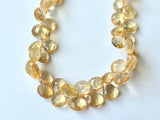5-6mm Citrine Faceted Heart Briolettes, Natural Heart Beads Citrine for Jewelry (10Pcs To 20Pcs) - PAG30