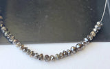2.5-3mm Cognac Brown Sparkling Faceted Diamond Rondelle Beads, Diamond Beads Rondelles For Jewelry (2Pcs To 10Pcs) - PDD889