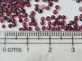 1.5-2.5mm Garnet Round Cabochons, Garnet Flat Back Plain Round Cabochons