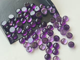 8-10mm Amethyst Cabochon, Amethyst Round Plain Cabochons For Jewelry