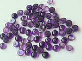 8-10mm Amethyst Cabochon, Amethyst Round Plain Cabochons For Jewelry