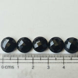 8mm Black Onyx Cabochon, Black Onyx Gems, Onyx RoseCut Gemstones, Black Onyx