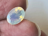 7.5x.10mm Huge Ethiopian Opal Oval Cut stone, Natural Faceted Opal