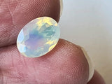 8x11mm Huge Ethiopian Opal Oval Cut stone, Natural Faceted Opal, Oval Cut Stone