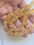 8-10.5 mm Raw Citrine Stones, Natural Loose Raw Gemstone, Citrine Rough Beads