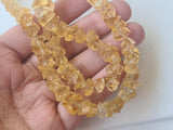 8-10.5 mm Raw Citrine Stones, Natural Loose Raw Gemstone, Citrine Rough Beads