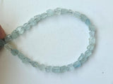 4 mm To 5 mm Each Aquamarine Rough Nuggets, Aquamarine Raw Nuggets, 8 Inch