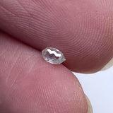 4x2.3mm Clear White Faceted Diamond Tear Drop Double Drill, Clear Briolette Bead, 0.15 Ct Diamond Drop For Jewelry - PPKJ179