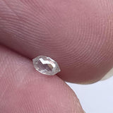 4x2.3mm Clear White Faceted Diamond Tear Drop Double Drill, Clear Briolette Bead, 0.15 Ct Diamond Drop For Jewelry - PPKJ179