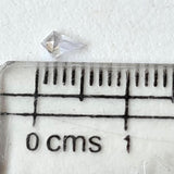 4.9x2.8mm White Shield 0.15 Cts Kite Shape Flat Back Diamond Cabochon, Loose Shield Diamond Faceted for Ring - PDD894
