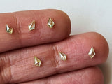 Light Yellow Kite Shaped Diamond, 0.14 Cts Shield/Table Cut 6x3mm Flat Back Faceted Yellow Diamond for Wedding Rings/Pendant - PDD895