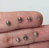 Salt And Pepper Christmas Tree Polished Diamond Loose Fancy Faceted Trees Diamond Charm Gifts, Statement Jewelry, Santa Pendant - PDD896