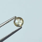 Rose Cut Diamond, Natural Light Yellow Round Rose Cut Diamond For Ring, Single Loose 2.7mm Cabochon - PDD945