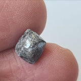 8.7x8.4mm Grey Diamond Octahedron, 1 Pc Natural Rough Raw Uncut Smooth Loose Diamond Crystal - PPKJ197