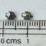 Salt And Pepper Christmas Tree Polished Diamond, Loose Fancy Faceted Trees Diamond Charm Gifts, Statement Jewelry, Santa Pendant - PDD902