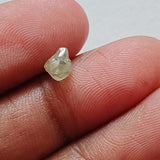 4.8x5mm Clear Yellow Raw Diamond Crystal, 1 Pc Natural Smooth Crystal Earth Mined Sparkly Loose Diamond For Jewelry - PDD909