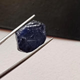 13.5x10.5mm Blue Rough Raw Sapphire Slice Gemstone, Loose Raw Blue Sapphire for Pendant / Jewelry, 1 Pc - PDG363