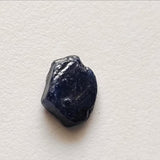 13.5x10.5mm Blue Rough Raw Sapphire Slice Gemstone, Loose Raw Blue Sapphire for Pendant / Jewelry, 1 Pc - PDG363