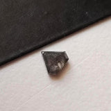 4.9x4.4mm Salt And Pepper 0.29 Cts Fancy Shield Shape Rose Cut Diamond, Flat Back Shield Diamond for Ring - PDD910