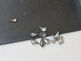Salt And Pepper Diamond Kite Cut, 5x3mm Fancy Kite Diamond Cabochon For Engagement Ring & Wedding Ring Gifts For Her - PDD904