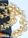 5-6mm Citrine Faceted Heart Briolettes, Natural Heart Beads Citrine for Jewelry (10Pcs To 20Pcs) - PAG30