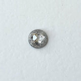 4.4mm Salt And Pepper Rose Cut Salt & Pepper Tamboli Loose Diamond, Faceted Round Diamond Cabochon, Rose Cut for Ring - PDD915