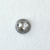 4.4mm Salt And Pepper Rose Cut Salt & Pepper Tamboli Loose Diamond, Faceted Round Diamond Cabochon, Rose Cut for Ring - PDD915