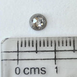 4.4mm Salt And Pepper Rose Cut Salt & Pepper Tamboli Loose Diamond, Faceted Round Diamond Cabochon, Rose Cut for Ring - PDD915