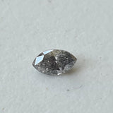 Salt And Pepper RARE 5.4x3mm, 0.24 Ct Marquise Shape Diamond, Brilliant Cut Faceted Clear Black Diamond For Engagement Ring - PDD916
