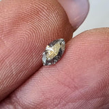 Salt And Pepper RARE 5.4x3mm, 0.24 Ct Marquise Shape Diamond, Brilliant Cut Faceted Clear Black Diamond For Engagement Ring - PDD916