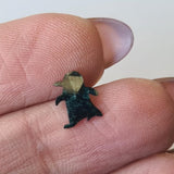 8mm Rare Blue Penguin Cut Polished Diamond Slice, Loose Fancy Penguin Diamond For Pendant / Ring / Earrings / Jewelry For Her - PDD917