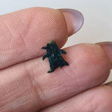 8mm Rare Blue Penguin Cut Polished Diamond Slice, Loose Fancy Penguin Diamond For Pendant / Ring / Earrings / Jewelry For Her - PDD917