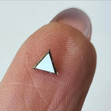 Salt And Pepper Diamond, CONFLICT FREE 3.9mm 0.17 Ct Triangle Rare Diamond For Engagement Ring & Wedding Ring, Gifts For Her - PDD918