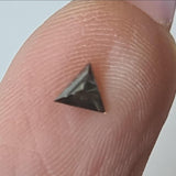 Salt And Pepper Diamond, CONFLICT FREE 3.9mm 0.17 Ct Triangle Rare Diamond For Engagement Ring & Wedding Ring, Gifts For Her - PDD918