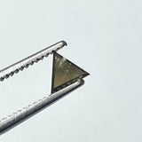 Salt And Pepper Diamond, CONFLICT FREE 3.9mm 0.17 Ct Triangle Rare Diamond For Engagement Ring & Wedding Ring, Gifts For Her - PDD918