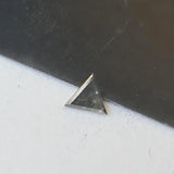 Salt And Pepper Diamond, CONFLICT FREE 3.9mm 0.17 Ct Triangle Rare Diamond For Engagement Ring & Wedding Ring, Gifts For Her - PDD918