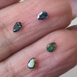 Blue Pear Brilliant Cut Diamond, Sparkling Loose Diamond Pear For Ring / Earrings (A to D) - PDD919