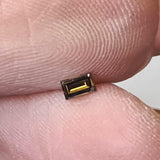 Cognac Brown Baguette Diamond, Rare 2.9x1.8mm Champagne Baguette Cut Rectangle Faceted MELEE Diamond for Ring - PDD921