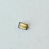Cognac Brown Baguette Diamond, Rare 2.9x1.8mm Champagne Baguette Cut Rectangle Faceted MELEE Diamond for Ring - PDD921