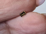 Cognac Brown Baguette Diamond, Rare 2.9x1.8mm Champagne Baguette Cut Rectangle Faceted MELEE Diamond for Ring - PDD921